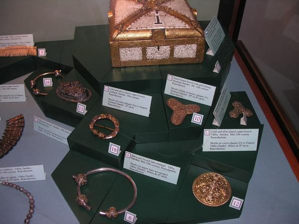 Reproductions of Viking artifacts.