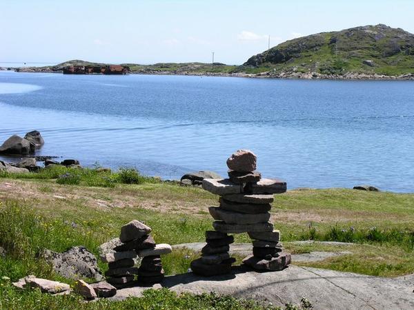 These little figures (Insuk?) were built by the Inuit People, they could tell direction but it also could serve to give other messages.