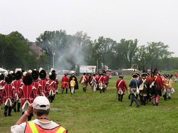The mock-battle at the Halifax Citadel   