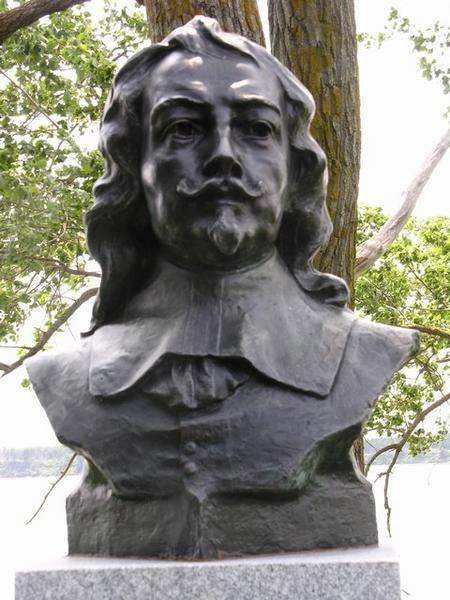 Bust of Champlain at Port Royal