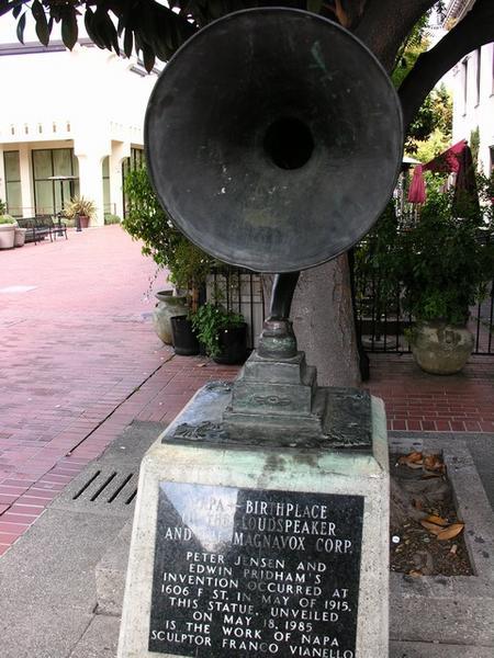 Birthplace of the loudspeaker, Napa.