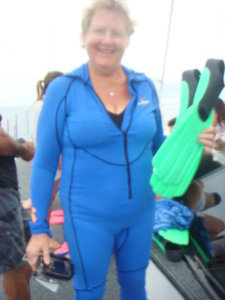 All smiles getting ready for Scuba diving
