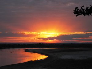 Sunset at South Luangwa National Park, Zambia