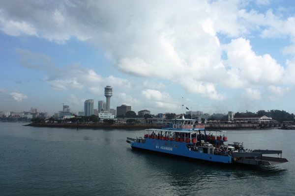 View of Dar from the car ferry