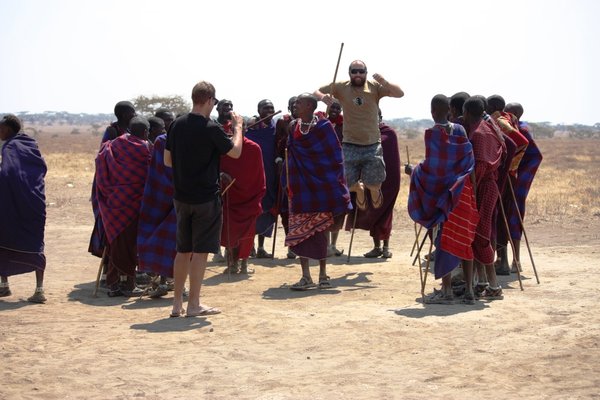Andrew and the masai dance