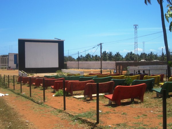 Pemba outdoor movie theatre