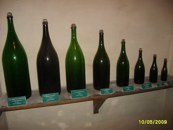 All their bottles sizes