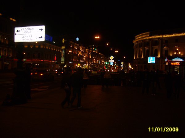Saint Petersburg after dark