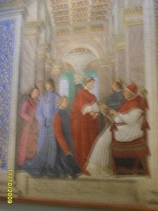 Pope Sixtus IV with Bartolomeo Platina