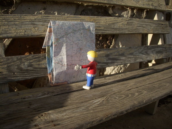Mr. Bill is sure he knows where we are...