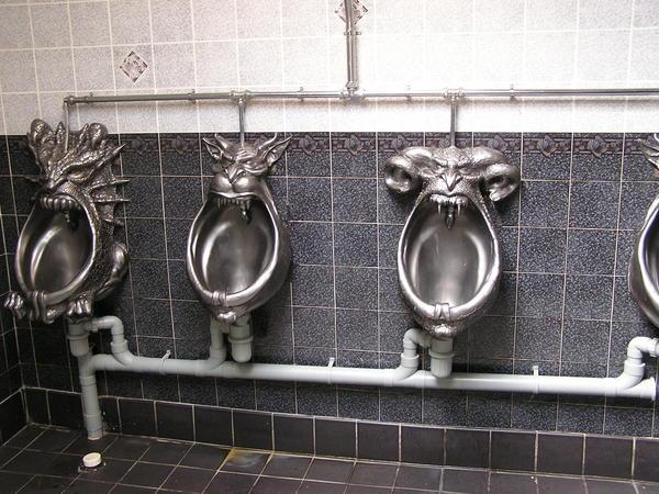 Urinals at Croft Spa Hotel