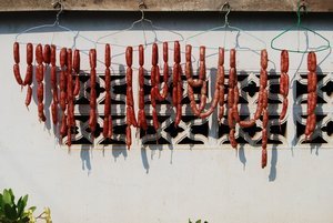 Sausages Drying