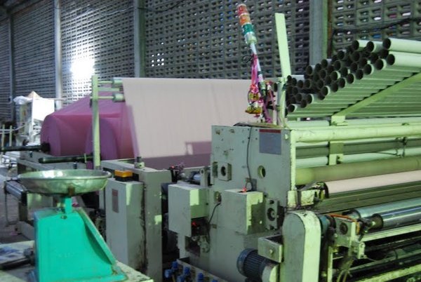 The machine that makes recycled toilet paper!