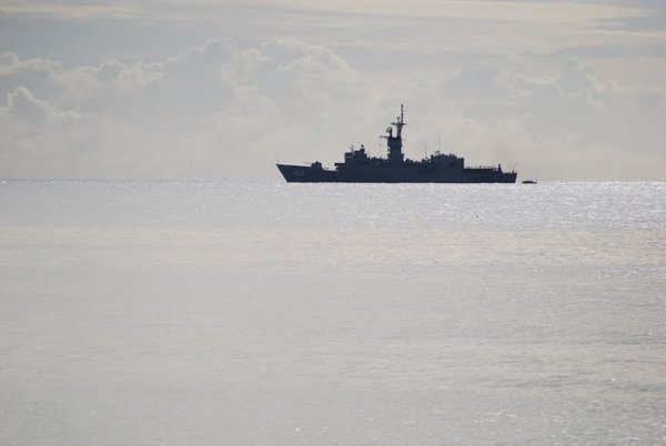 Navy Ship on the Horizon