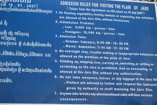 Rules for Plain of Jars