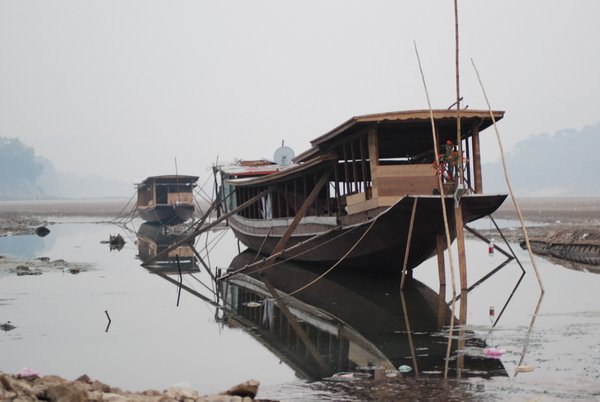 Boats on the Mekong River