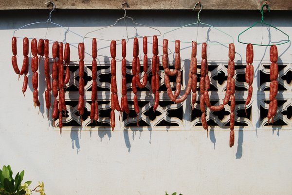 Sausages Hung to Dry