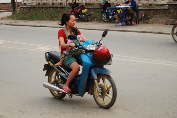Safe Motorbiking with a Baby