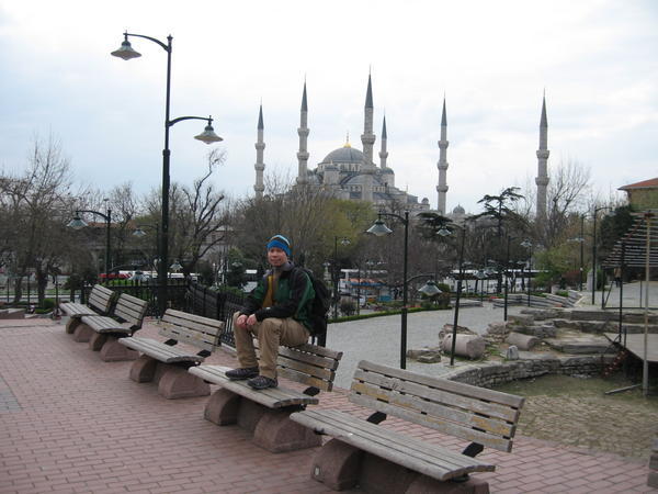 ME WITH BLUE MOSQUE IN THE BACKGROUND