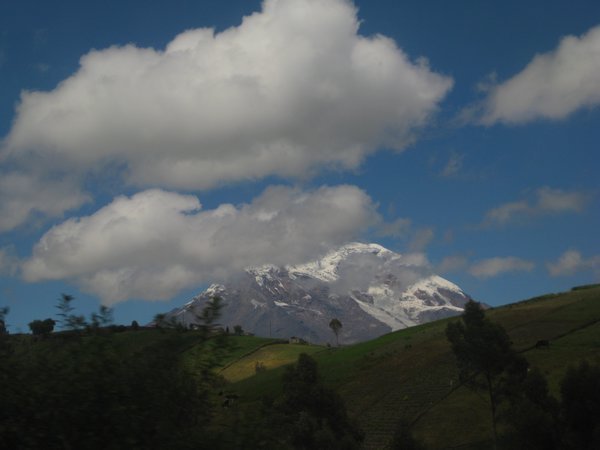 Chimborazo from the bus