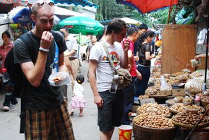 local market, Chengdu
