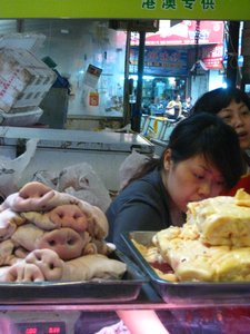 local fish market, Chengdu