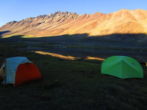 Uchkul lake campsite