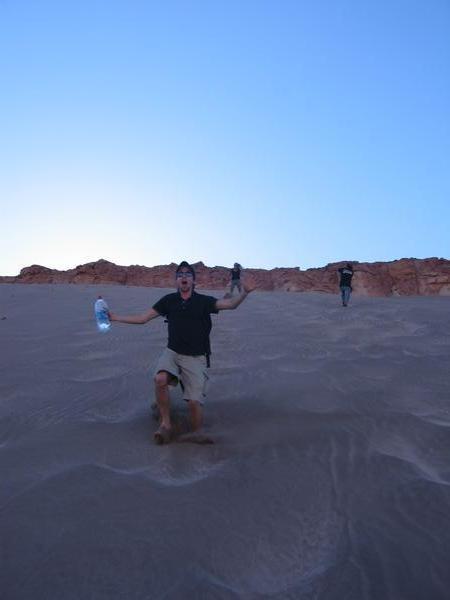 Matt running in Death Valley