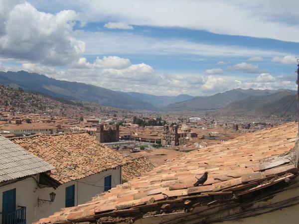 Cuzco from balcony of hostel
