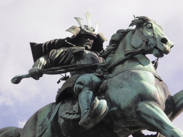 Awesome samurai statue in Tokyo