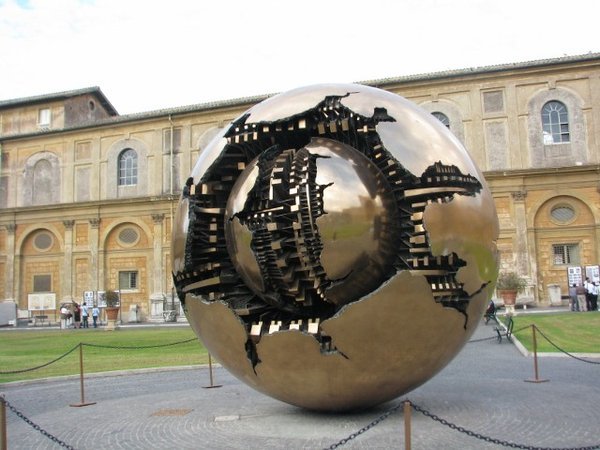 Something modern at St Peter's Basilica - it's the world & spins around (640x480)