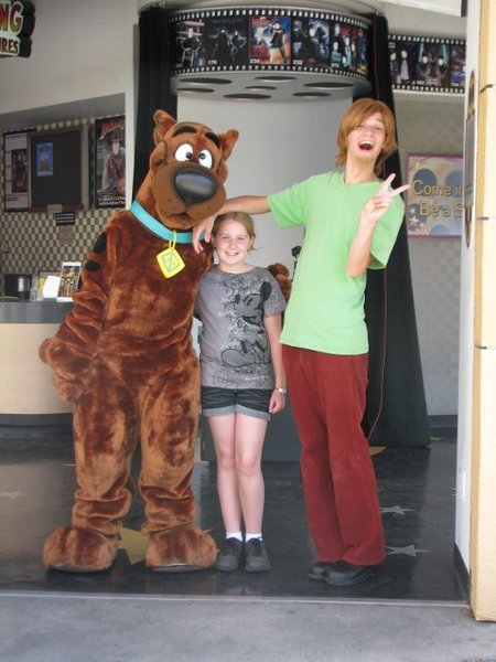 Hannah with Scooby Doo & Shaggy