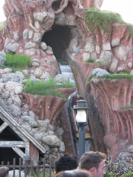 The 50 ft drop out of Splash Mountain