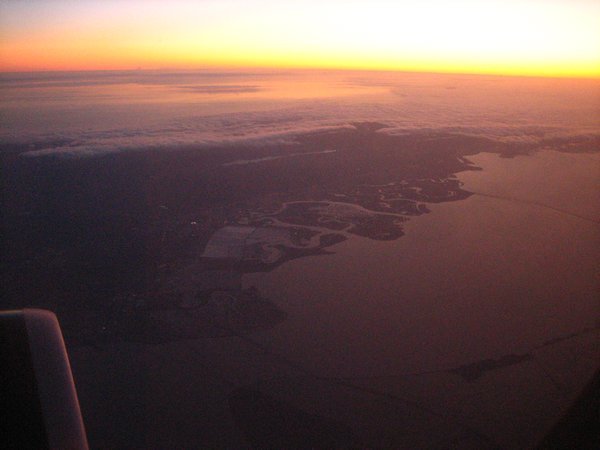 SF Bay from high in the sky