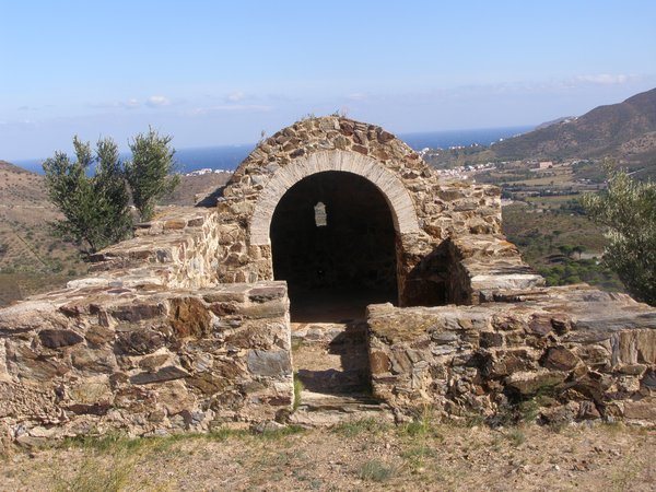 Ancient Church remains in the Spanish hills