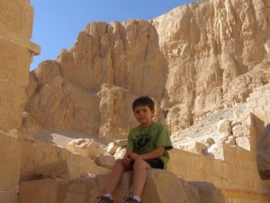 King Nicolas at Queen Hatshepsut temple