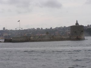 Fortress in harbor