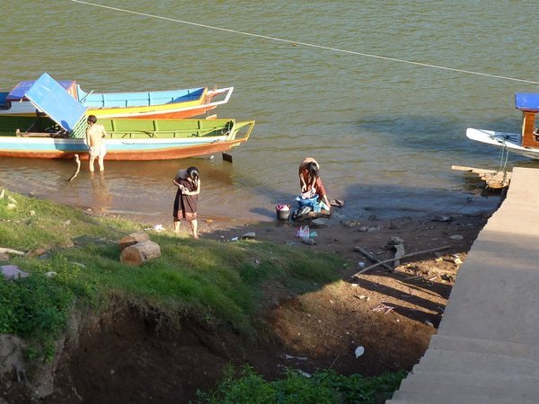 Local Ladies Bathing in River