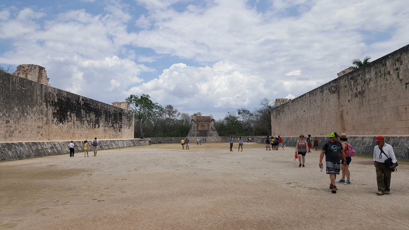 Chichen Itza ruins...basketball court.
