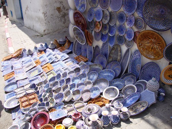 Pottery in Sidi Bou Said