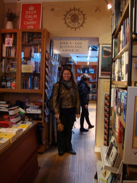 Inside the Travel Bookshop from the movie!