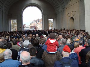 Mennin Gate - they play the Last Post every night at 8pm