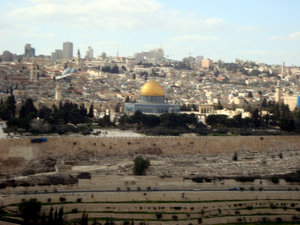 Mount of Olives - view of Jerusalem's old city