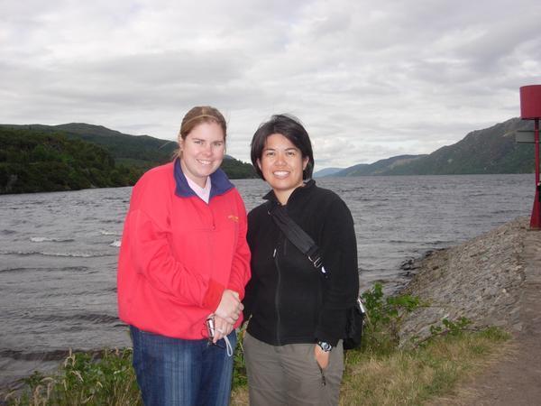 Shannon and Bonnie at Loch Ness.