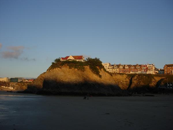 The beach in Newquay.