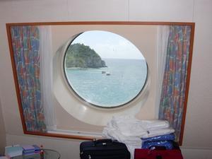 View from our porthole.