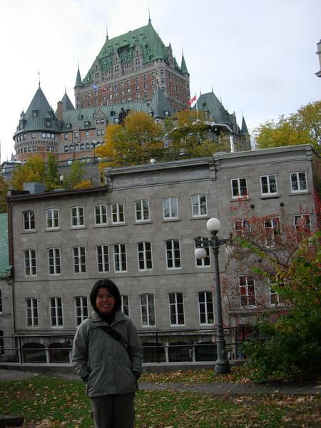 Me with the Chateau Frontenac behind me