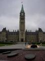Parliament with the Centennial Flame in the forground.