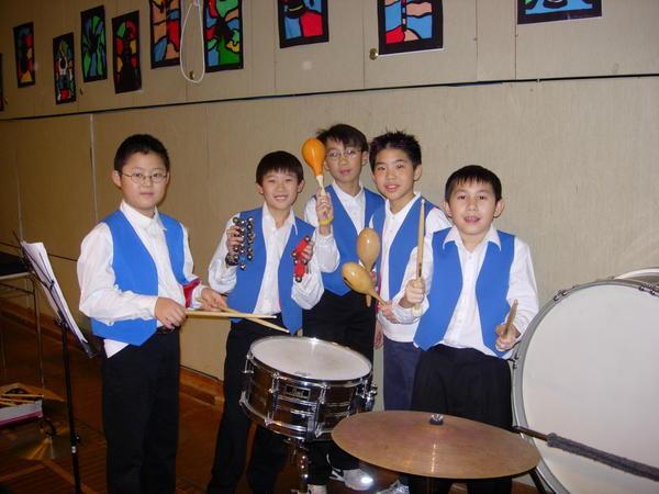 The Osler Elementary Percussion Section