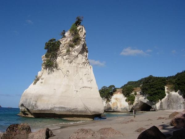 Another view of Cathedral Cove.